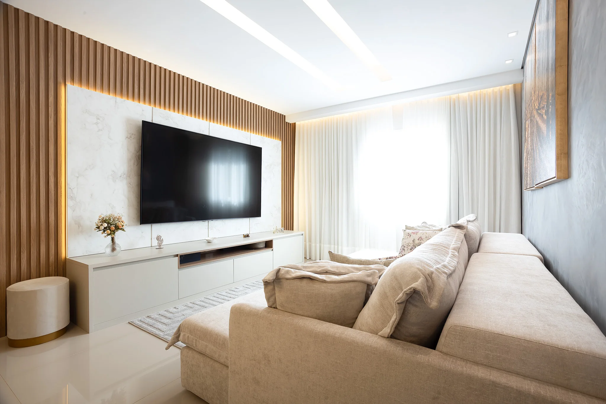 Ambiente de apartamento reformado pela Paiffer