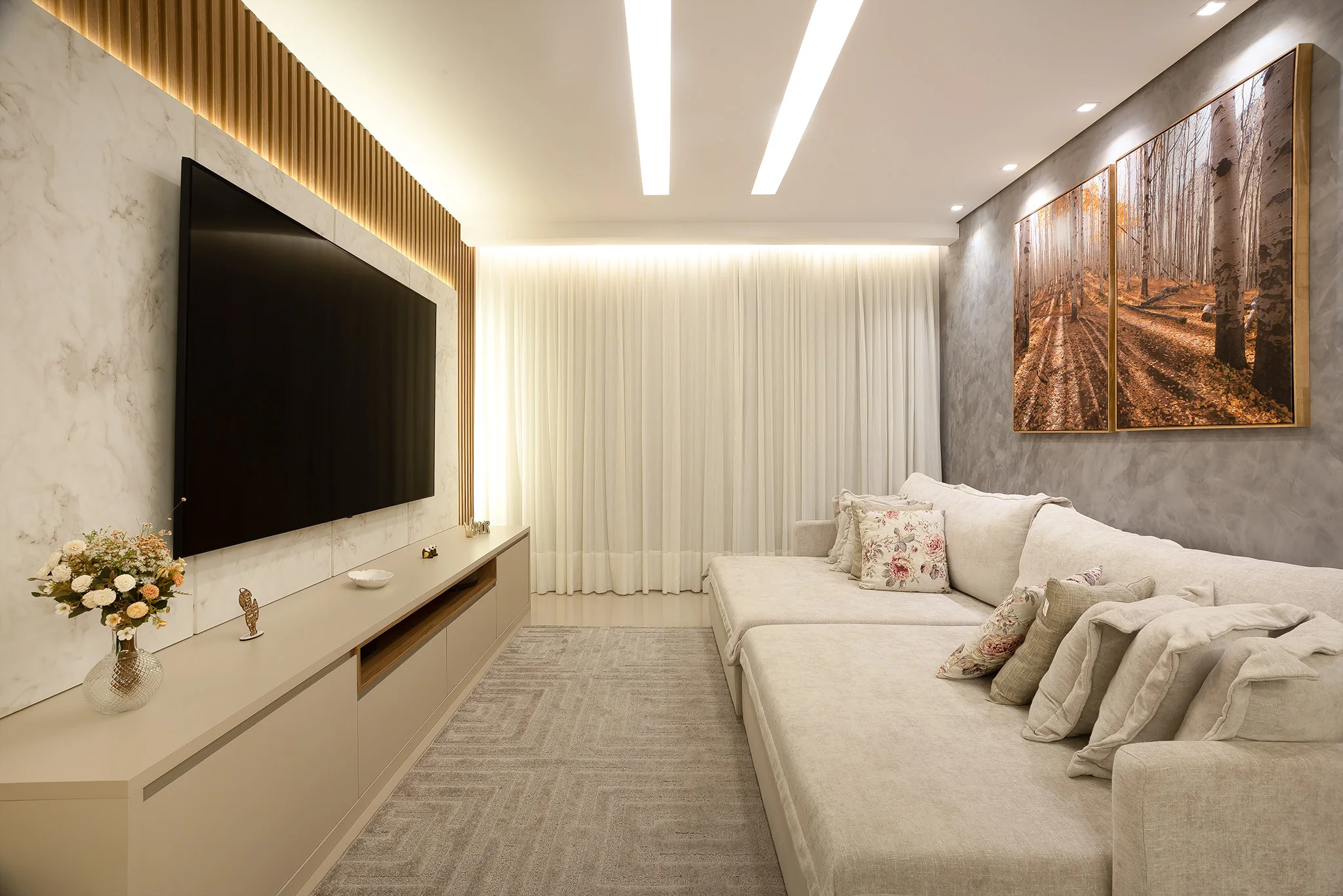 Sala de apartamento reformado
