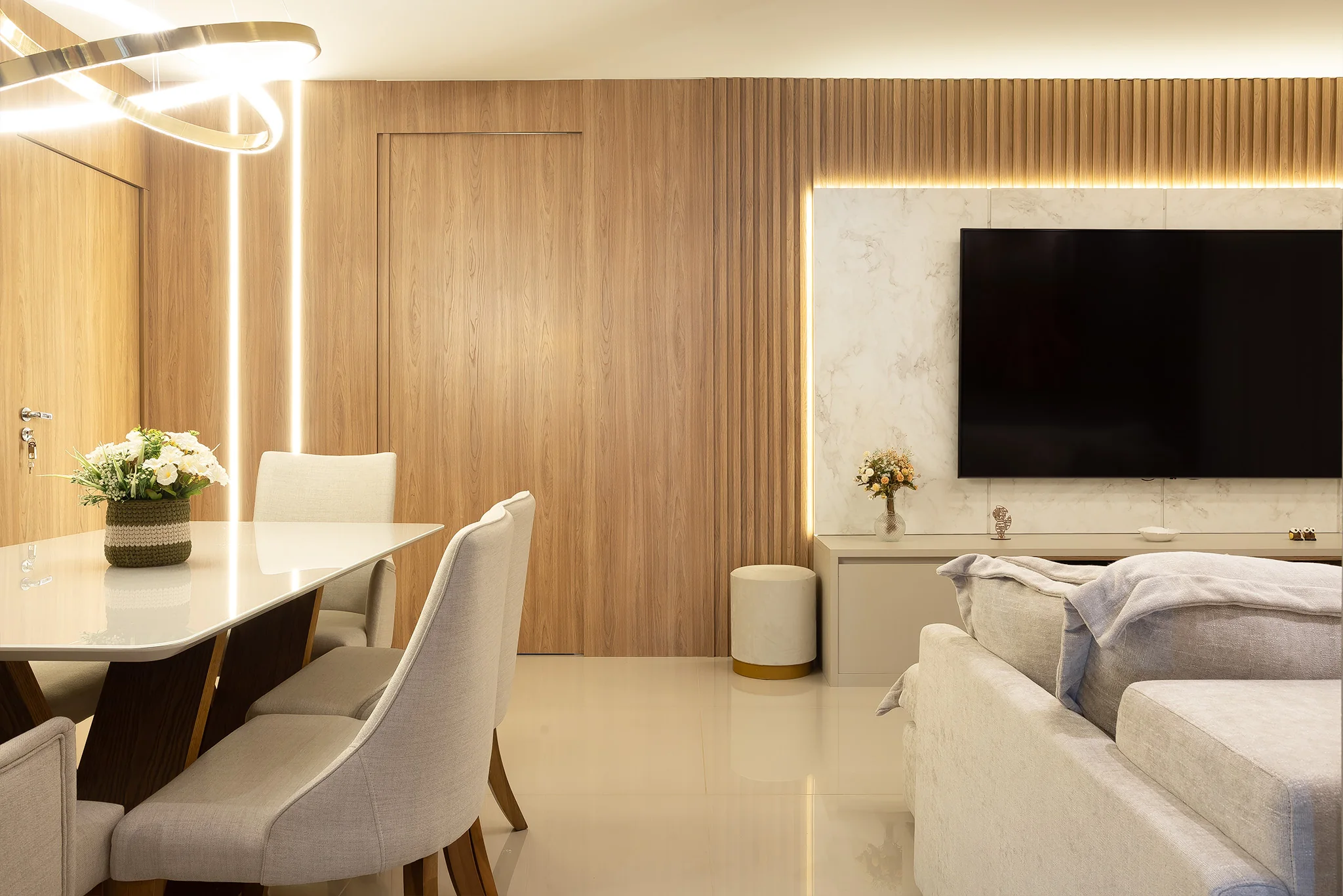 Ambiente residencial executado pela Paiffer